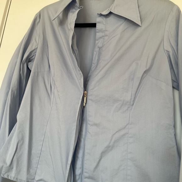 Zippered blouse top - Picture 2 of 7